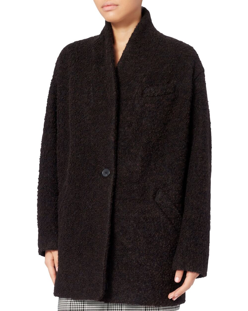 IRO Rafa Oversized Burgundy Coat Size 4